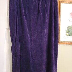 Purple suede lined skirt 22W -  gently worn